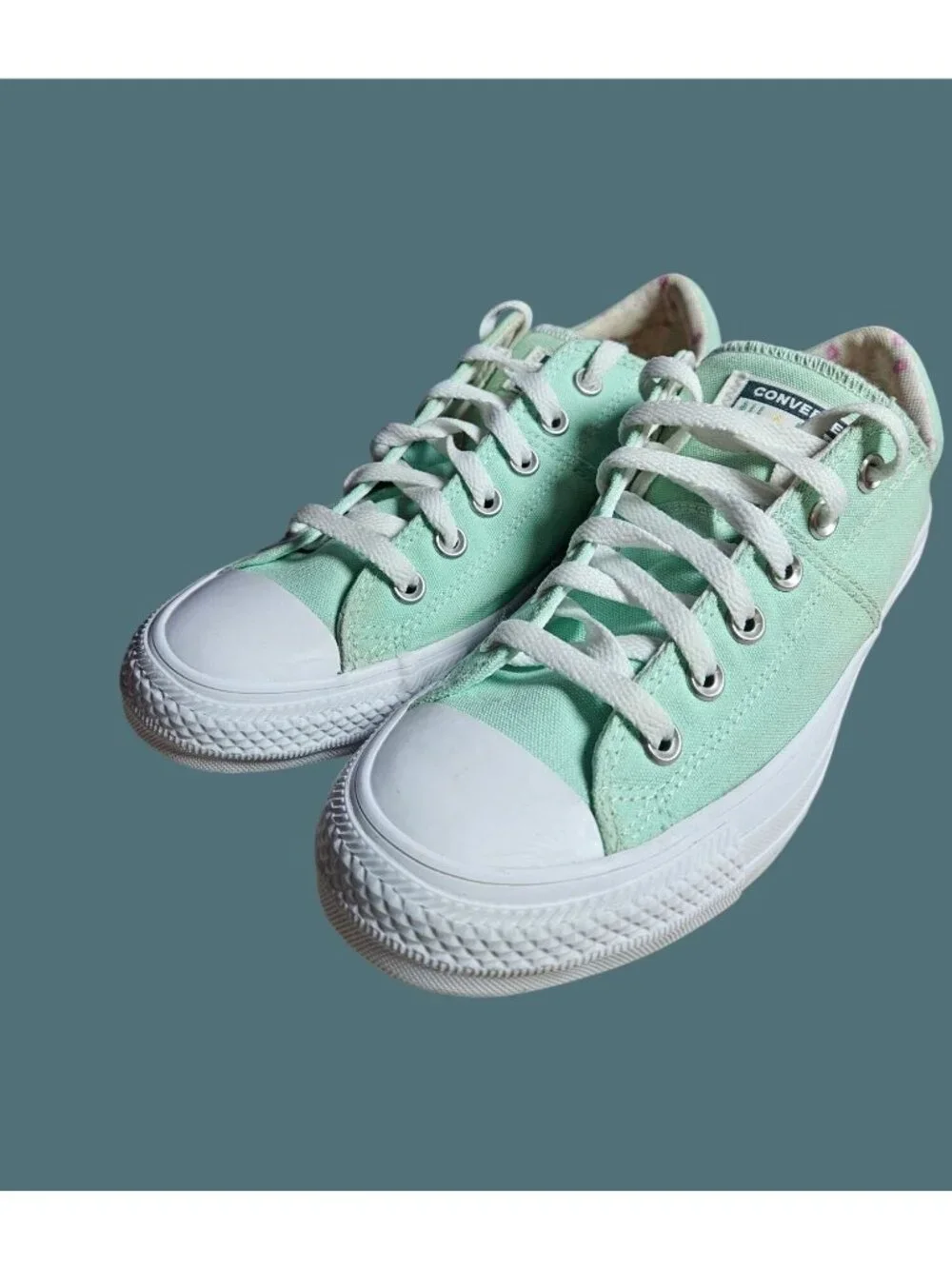 Converse Chuck Taylor Madison Mint Green Low Top Padded Tongue Sneakers Women 9